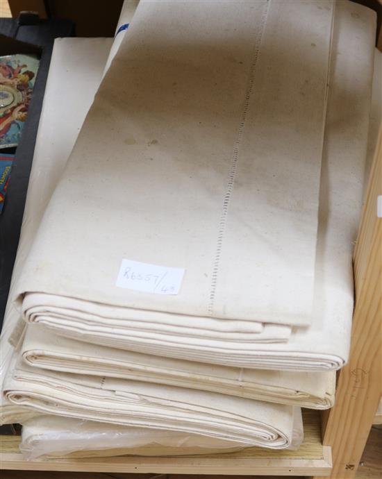 A collection of nine French Provincial sheets